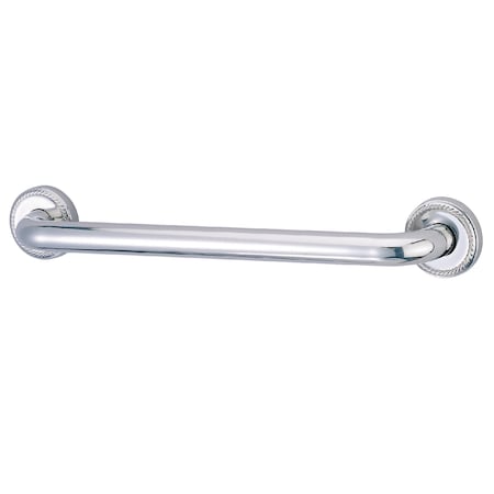 35-1/16 L, Contemporary, 17 Ga. Brass, Grab Bar, Polished Chrome